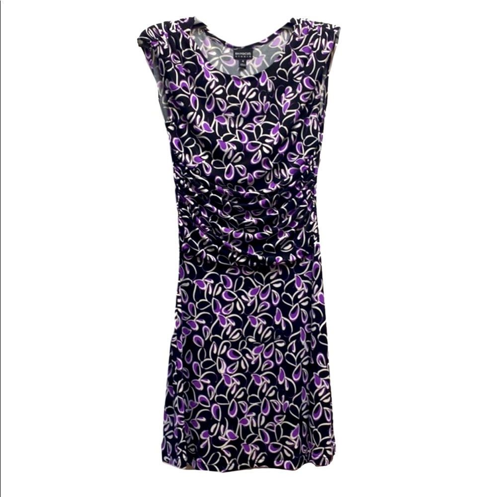 Flattering En Focus Studio purple & black Dress